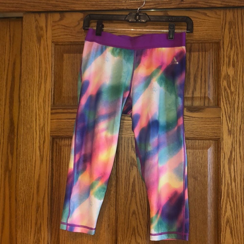Multicolor Adidas leggings (M)